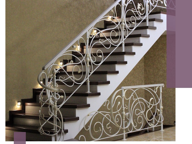 Кованые лестницы под ключ в Южном-Сахалинске — изготовление и монтаж