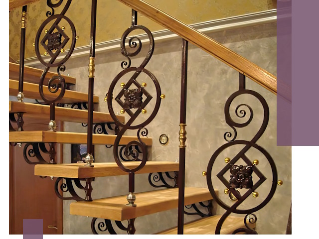 Изготовление кованых лестниц под ключ в Южном-Сахалинске