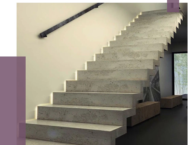 Облицовка бетонных лестниц в Южном-Сахалинске от 4649 руб/м2