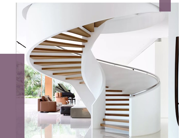 Винтовые лестницы в Южном-Сахалинске под ключ от 49072 руб. | ПРОЛЁТ-Южн