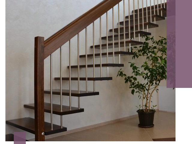 Лестницы на больцах под ключ в Южном-Сахалинске – изготовление и монтаж