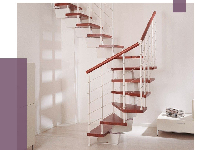 Изготовление лестниц на больцах в Южном-Сахалинске от 9814 руб. | ПРОЛЁТ-Южн