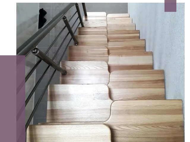 Лестницы гусиный шаг в Южном-Сахалинске от 13172 руб. под ключ | ПРОЛЁТ-Южн