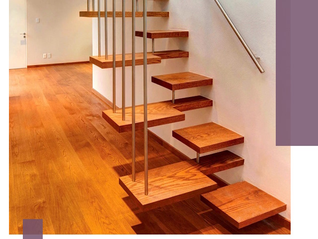 Лестницы «гусиный шаг» на заказ в Южном-Сахалинске для узких пространств