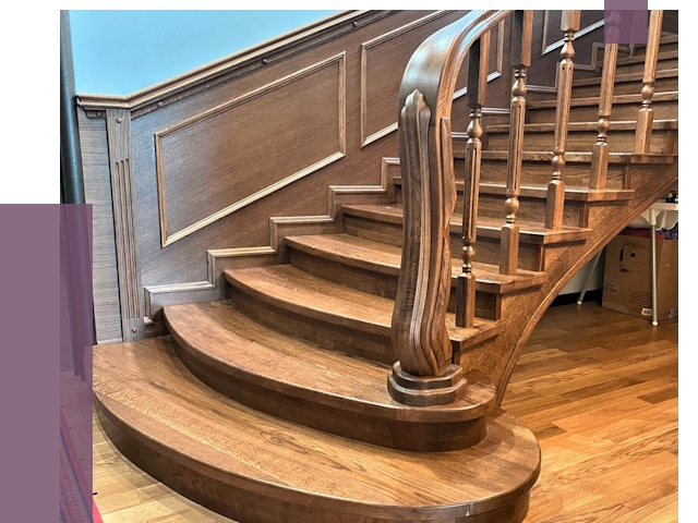 Дубовые лестницы под ключ в Южном-Сахалинске от 178210 руб. — ПРОЛЁТ-Южн