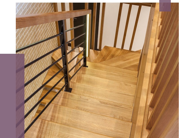 Лестницы из ясеня в Южном-Сахалинске под ключ от 10124 руб. 