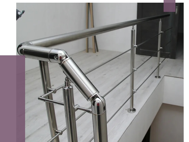 Перила из нержавеющей стали в Южном-Сахалинске от 9091 руб. под ключ | ПРОЛЁТ-Южн