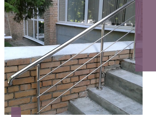 Перила из нержавеющей стали высокого качества в Южном-Сахалинске