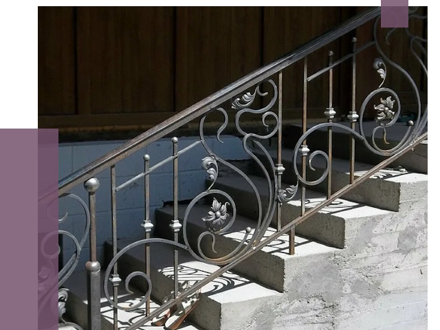 Кованые перила в Южном-Сахалинске от 8781 руб. под ключ — качество от ПРОЛЁТ-Южн