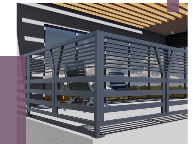 Изготовление балконных ограждений в Южном-Сахалинске от 10848 руб. | ПРОЛЁТ-Южн