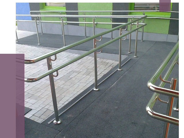 Ограждения пандусов в Южном-Сахалинске от 4391 руб. монтаж | ПРОЛЁТ-Южн