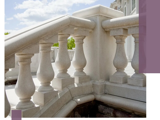 Балюстрады из металла и камня под ключ в Южном-Сахалинске