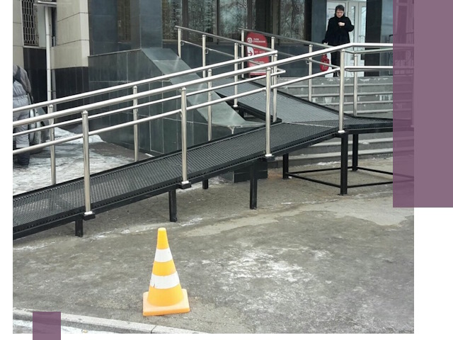 Стационарные пандусы под ключ в Южном-Сахалинске — изготовление и монтаж