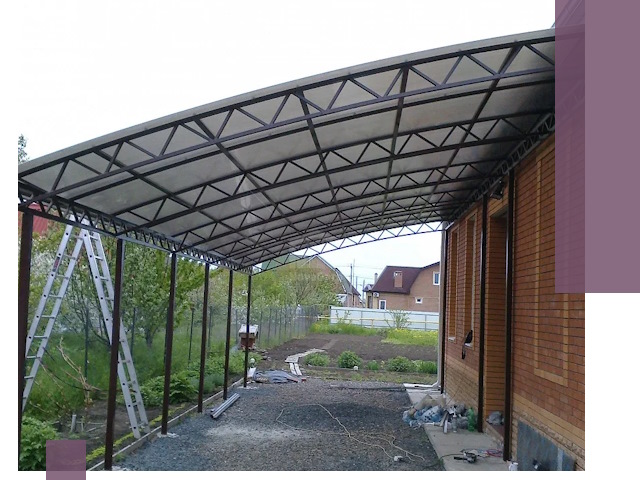 Профессиональный монтаж навесов под ключ в Южном-Сахалинске