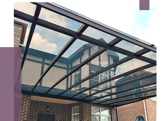 Навесы из поликарбоната в Южном-Сахалинске от 8699 руб. под ключ — ПРОЛЁТ-Южн