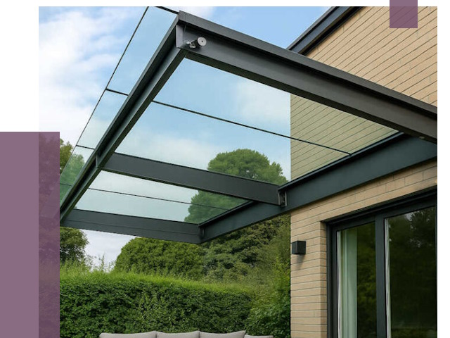 Стеклянные навесы и козырьки в Южном-Сахалинске от 12397 руб.