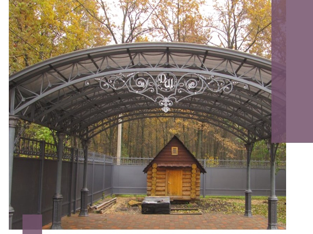 Кованые навесы премиум-класса под заказ в Южном-Сахалинске