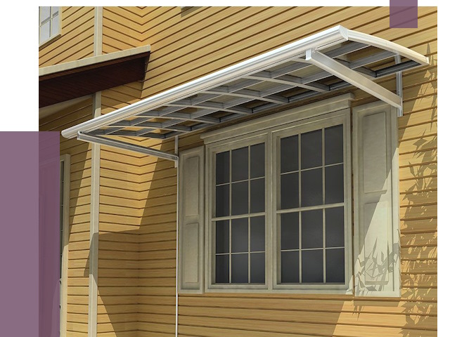 Козырьки над окнами в Южном-Сахалинске от 7697 руб. — монтаж, покупки | ПРОЛЁТ-Южн