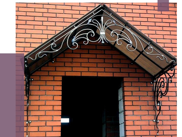 Металлические козырьки в Южном-Сахалинске от 10796 руб. 