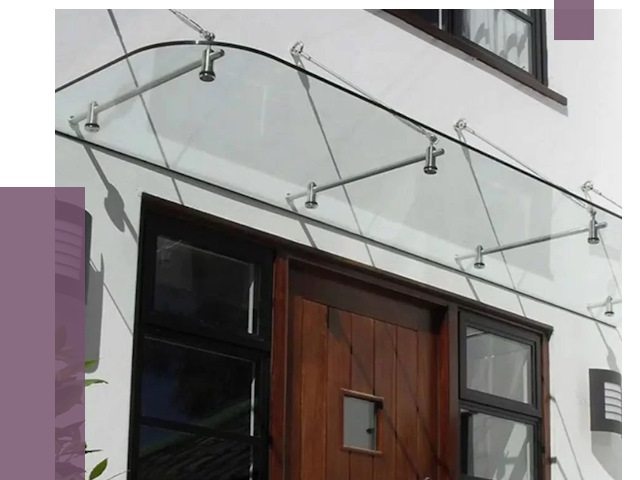 Стеклянные козырьки в Южном-Сахалинске от 19112 руб. | ПРОЛЁТ-Южн