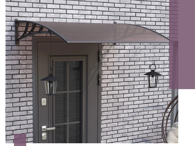 Недорогие козырьки и навесы под ключ в Южном-Сахалинске