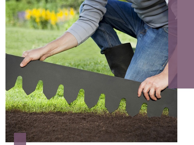 Металлические бордюры для газона в Южном-Сахалинске — изготовление и монтаж