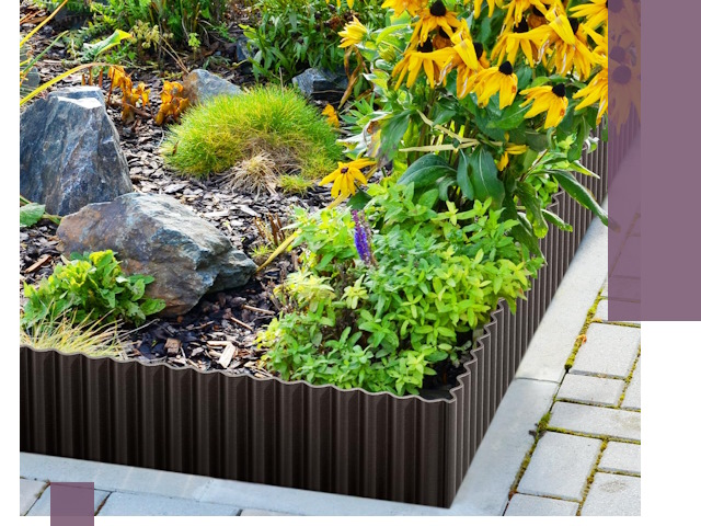 Металлические бордюры для клумб в Южном-Сахалинске — производство и монтаж