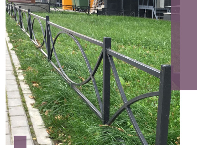 Газонные ограждения из металла в Южном-Сахалинске — монтаж и продажа