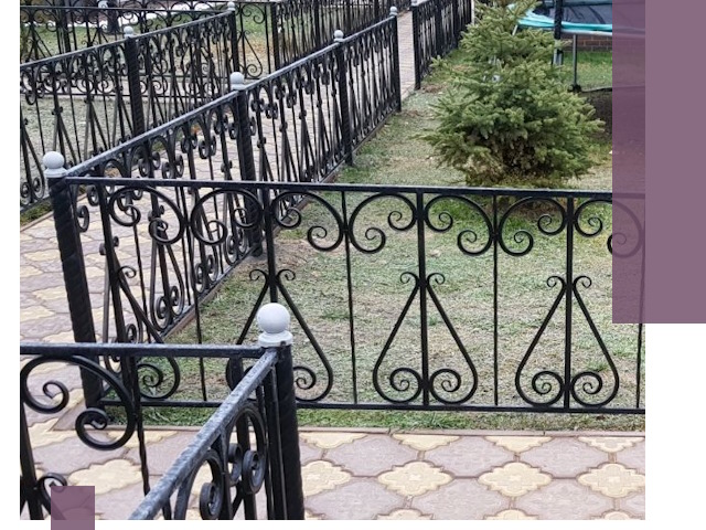 Кованые газонные ограждения под ключ в Южном-Сахалинске